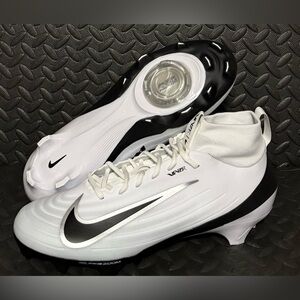 Nike Zoom Air Vapor Pro 1 White Black Athletic Football Cleats Mens Sizes
